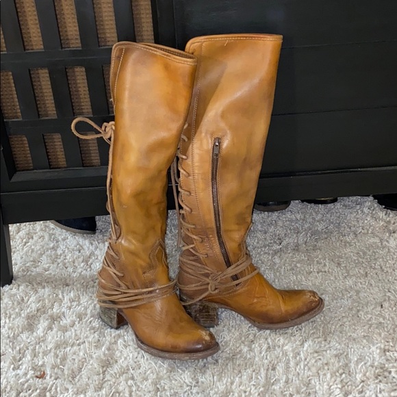 FREEBIRD by Steven COAL Brown Leather Boots - Picture 1 of 6